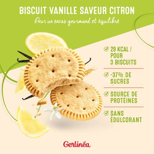 GERLINEA Vanilla Lemon Slimming Snack Biscuit