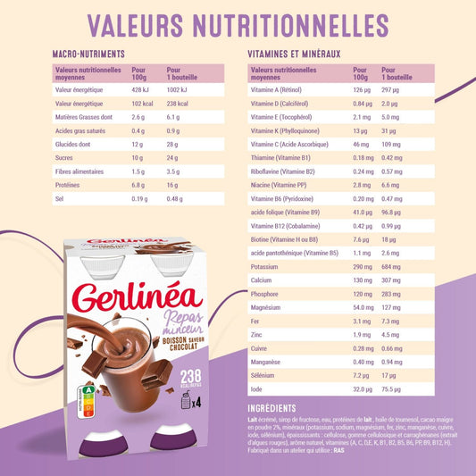 GERLINEA Chocolate Slimming Meal Drink