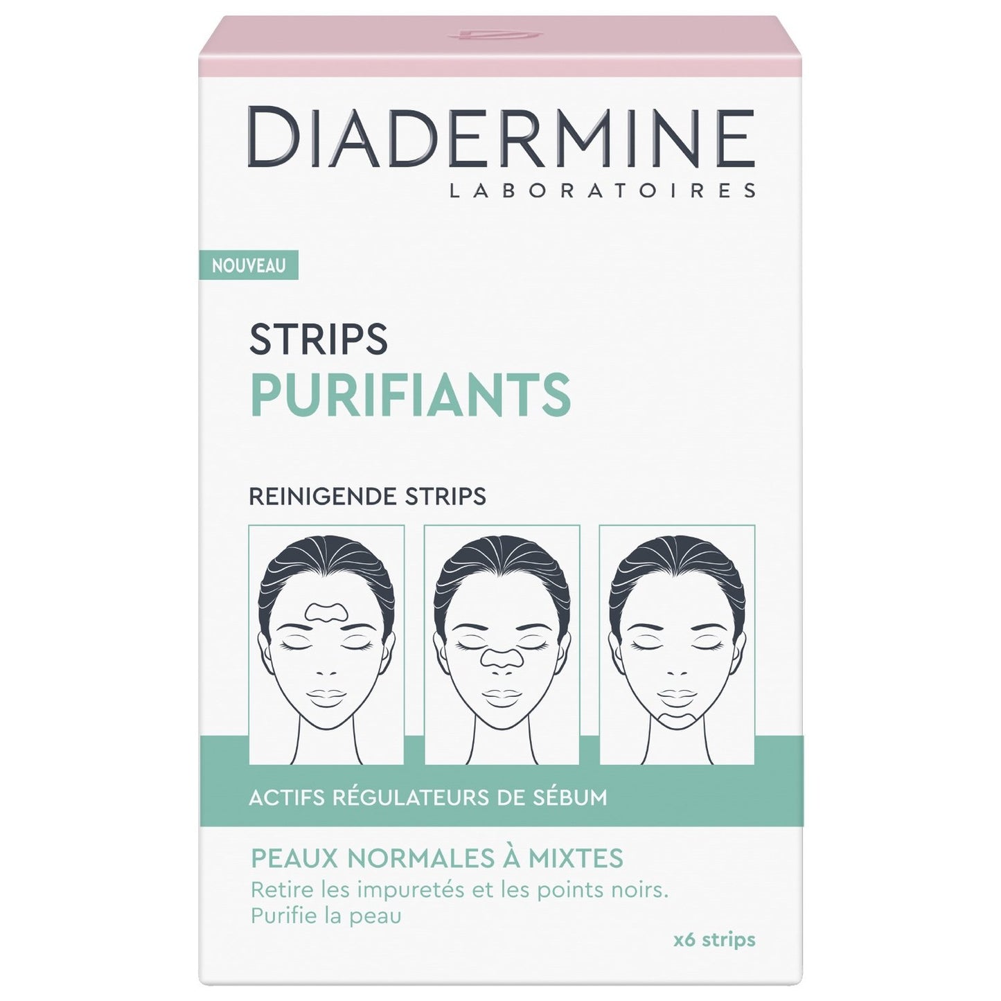 DIADERMINE Purifying Strips for Forehead/Nose/Chin