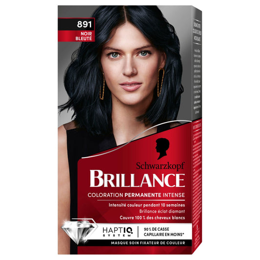 Coloration Permanente 891 Noir Bleuté Brillance SCHWARZKOPF la boîte de 227mL