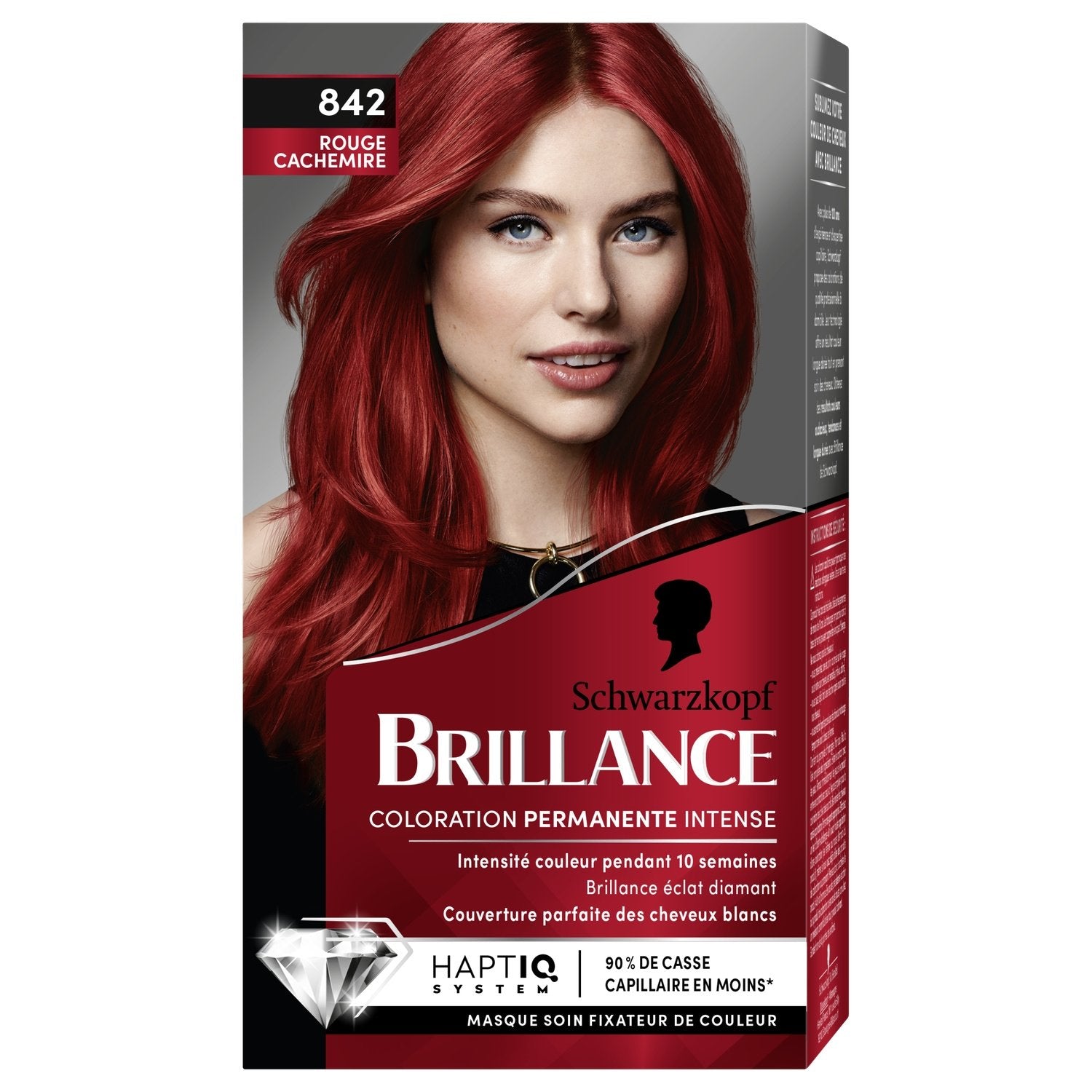 Coloration Permanente 842 Rouge Cachemire Brillance SCHWARZKOPF la boîte de 227mL
