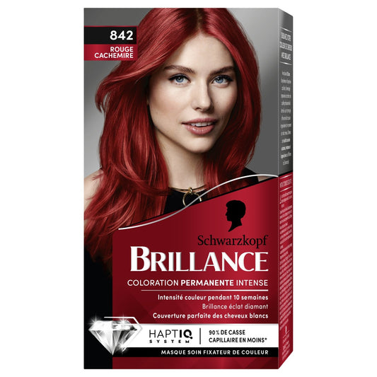 Coloration Permanente 842 Rouge Cachemire Brillance SCHWARZKOPF la boîte de 227mL