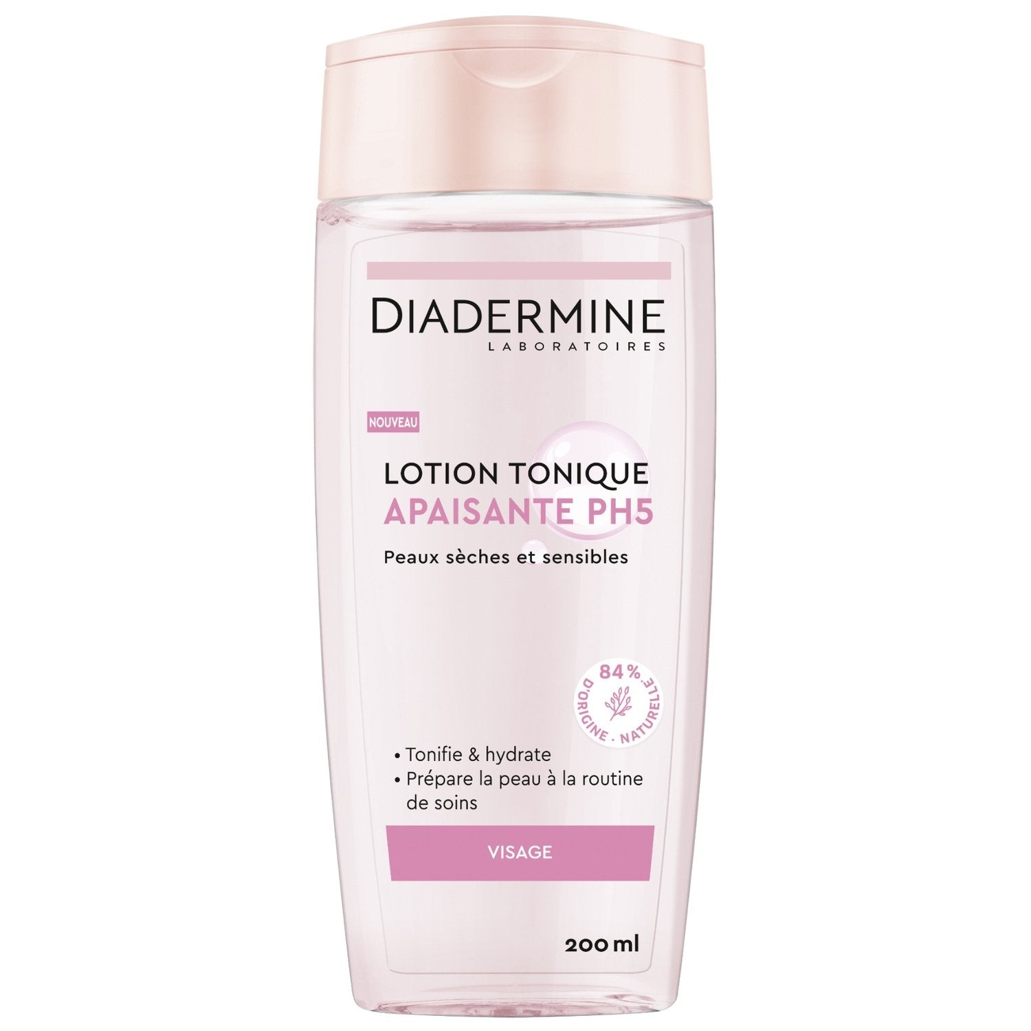 Lotion Tonique Ph5 Apaisante DIADERMINE le flacon de 200 ml