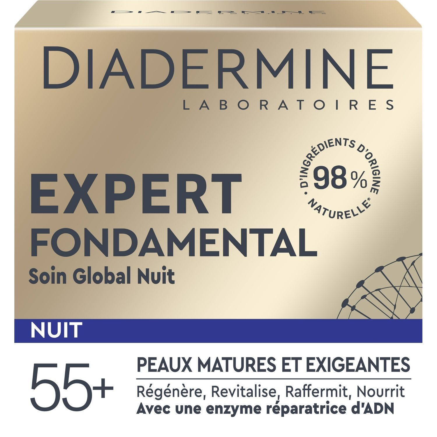 Crème Visage Nuit Peaux Matures DIADERMINE le pot de 50 ml