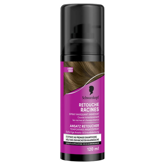 Coloration Spray Retouche Racines Châtain SCHWARZKOPF le spray de 120mL