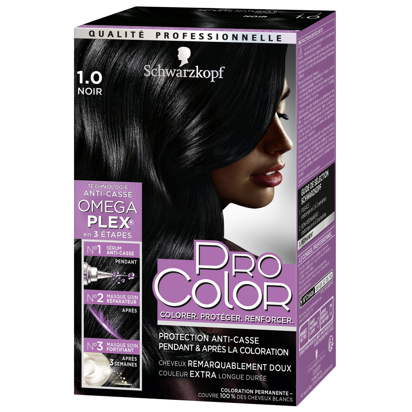 Permanent Hair Color 1-0 Black SCHWARZKOPF PRO COLOR