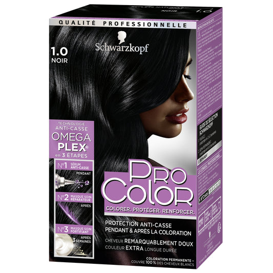 Permanent Hair Color 1-0 Black SCHWARZKOPF PRO COLOR