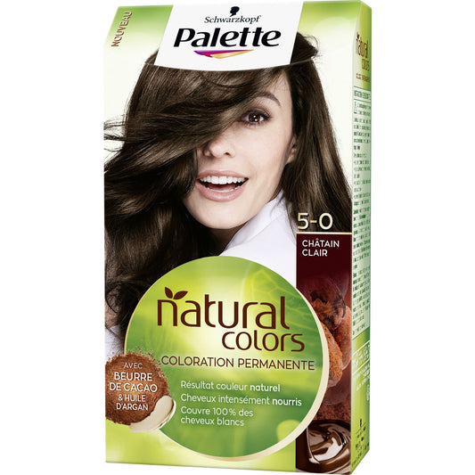 Permanent Hellbraun Farbe 5.0 Palette SCHWARZKOPF