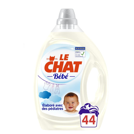 Lessive Liquide Bébé et Peaux Sensibles LE CHAT