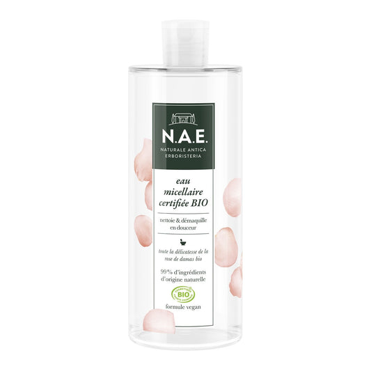 Eau Micellaire Nettoie & Démaquille Bio N. A. E le flacon de 500mL