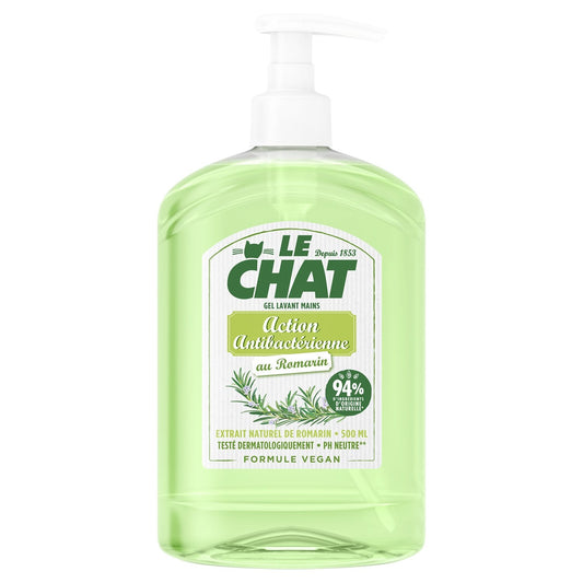 LE CHAT Liquid Hand Soap with Antibacterial Action and Rosemary