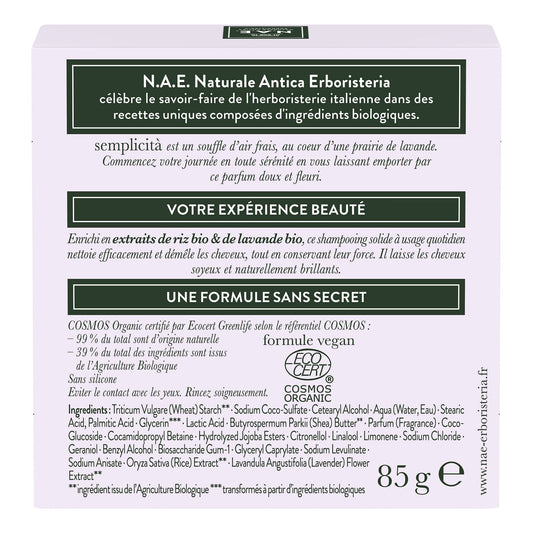 NAE Organic Daily Use Solid Shampoo