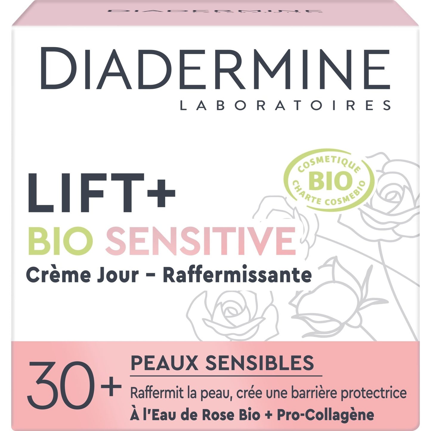 Sensitive Skin Firming Day Cream with Rose Water &amp; Pro-Collagen Lift+bio Sensitive DIADERMINE