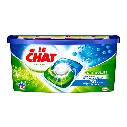 LE CHAT Expert Trio-Bulles Capsule Laundry Detergent