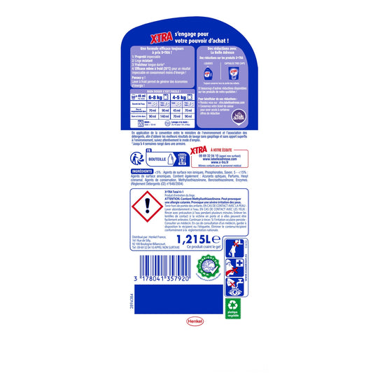 X-TRA Total White &amp; Colour Liquid Laundry Detergent