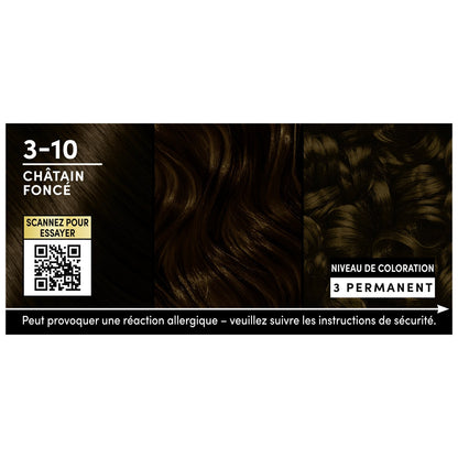 Coloration Permanente 3-10 Châtain Foncé Sans Ammoniaque Huile Oleo Supreme SCHWARZKOPF