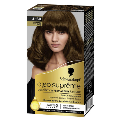 Permanent Coloration 4-60 Golden Brown SCHWARZKOPF OLEO SUPREME