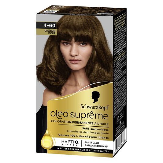 Permanent Coloration 4-60 Golden Brown SCHWARZKOPF OLEO SUPREME