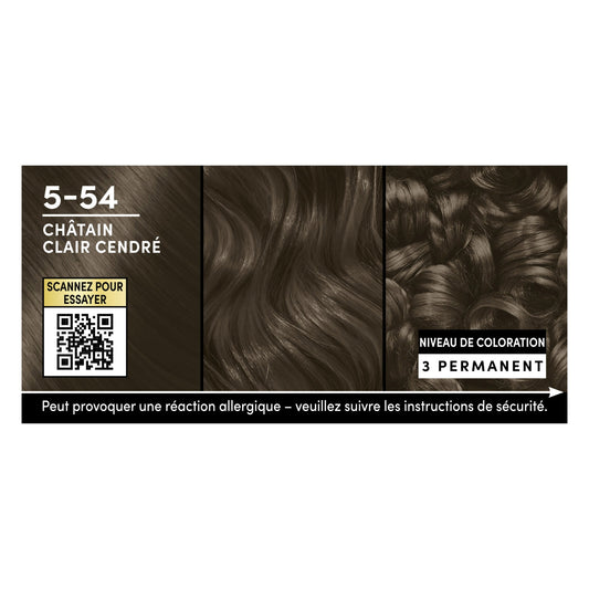 Permanent Coloration 5-54 Light Ash Brown SCHWARZKOPF OLEO SUPREME