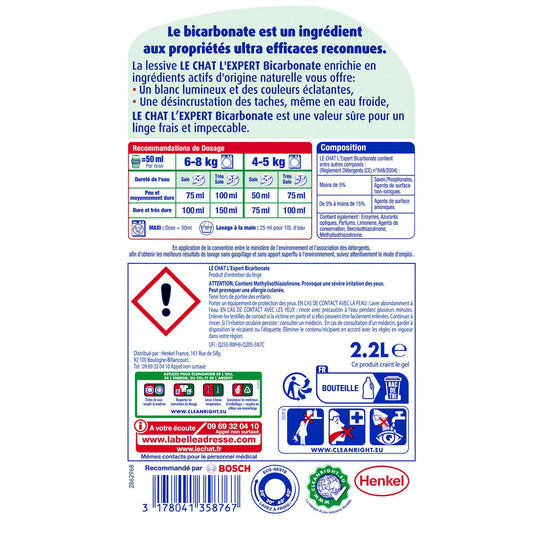 LE CHAT Expert Bicarbonate Liquid Laundry Detergent