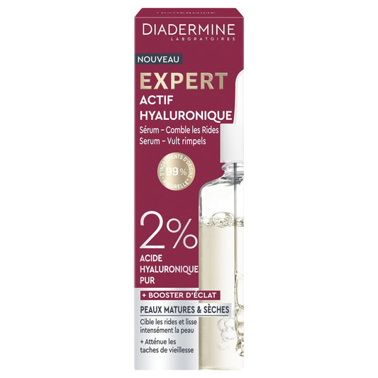 Sérum Anti-Rides Actifs Hyaluronique Peaux Matures et Sèches Expert DIADERMINE le flacon de 30mL