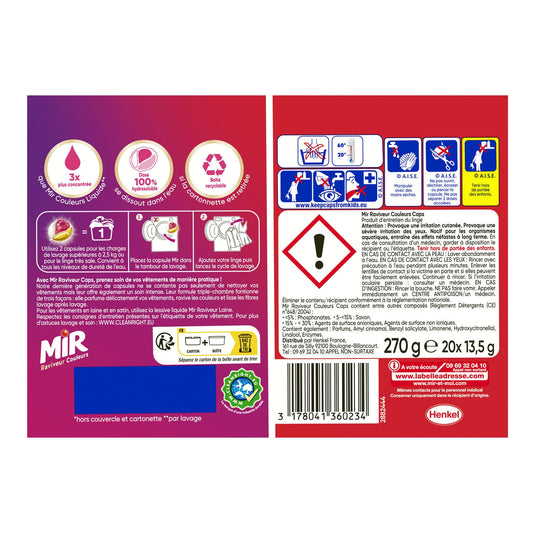 MIR Colour Reviver Capsule Laundry Detergent