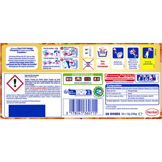 Terres d'Exception Capsule Laundry Detergent Grenadines Islands SUPER CROIX