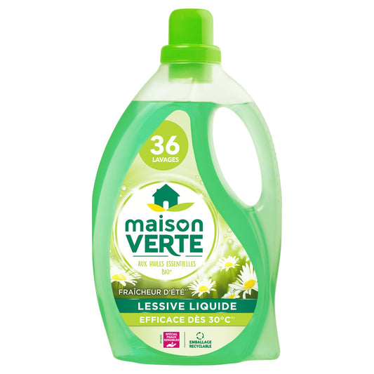MAISON VERTE Summer Freshness Liquid Laundry Detergent with Essential Oils