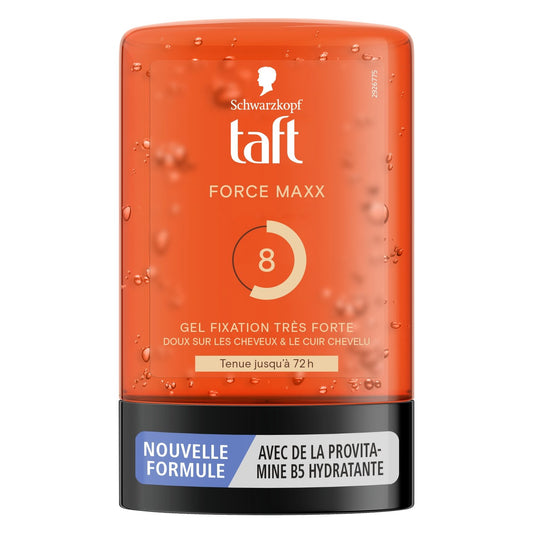 Gel Coiffant Force Maxx Fixation Très Forte Tenue 72h Taft SCHWARZKOPF le flacon de 300mL