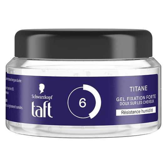 Gel Coiffant Fixation Forte Résistance Humidité Effet Titane Taft SCHWARZKOPF le pot de 250mL