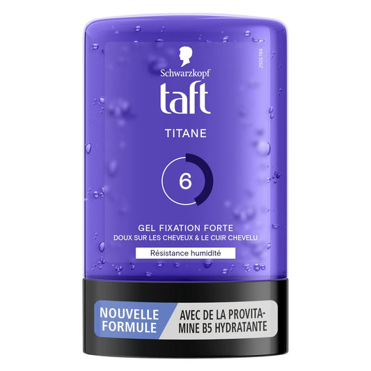 Gel Coiffant Fixation Forte Résistance Humidité Titane Taft SCHWARZKOPF le flacon de 300mL