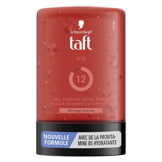 Gel Coiffant Fixation Extra Forte Séchage Express V12 Taft SCHWARZKOPF le flacon de 300mL
