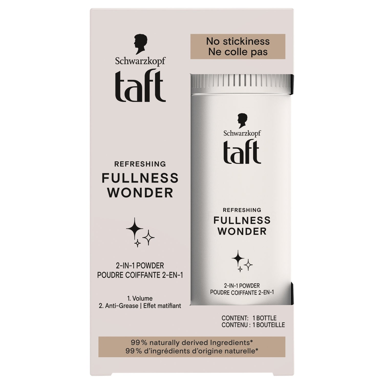 Poudre Coiffante 2 En 1 Volume Longue Durée Effet Matifiant Taft TAFT 