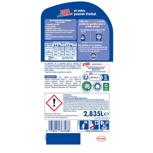 Lessive Liquide Total 4en1 X-TRA
