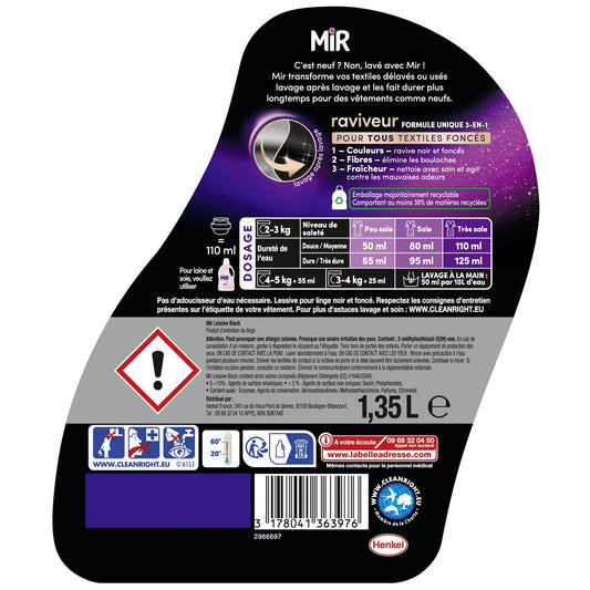 Lessive Liquide Raviveur Noir MIR