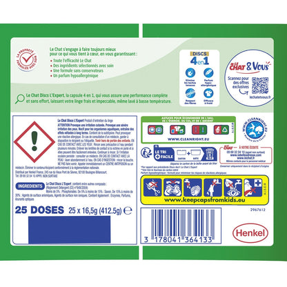 LE CHAT 4-in-1 Anti-Stain Discs Laundry Detergent Capsules