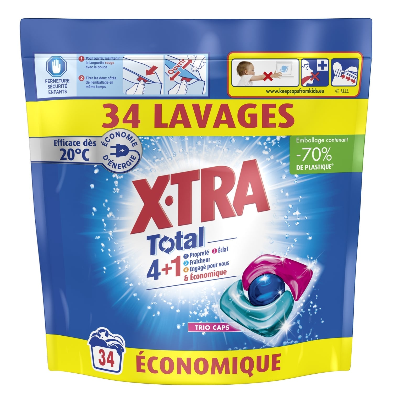 Lessive capsules Total 4+1 X-TRA 