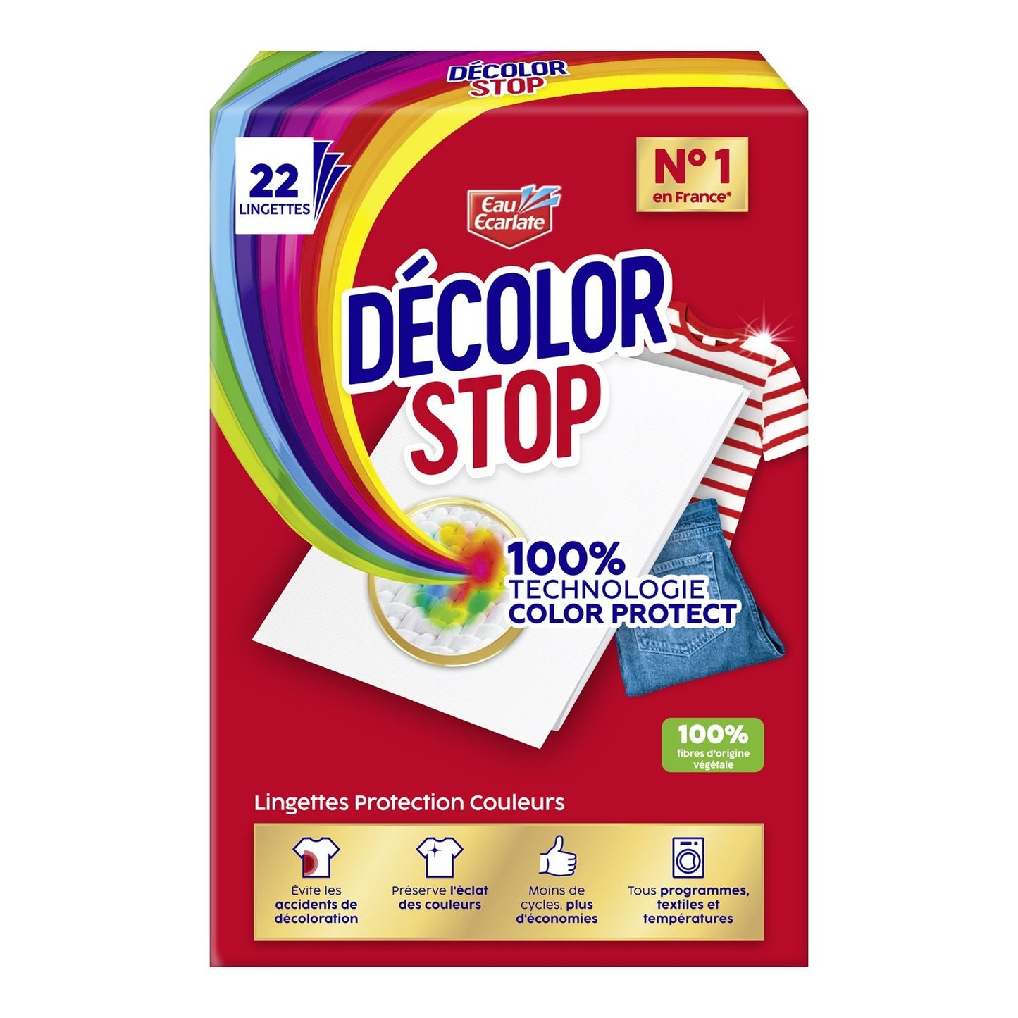 Lingettes Décolorations Protection Couleur DECOLOR STOP