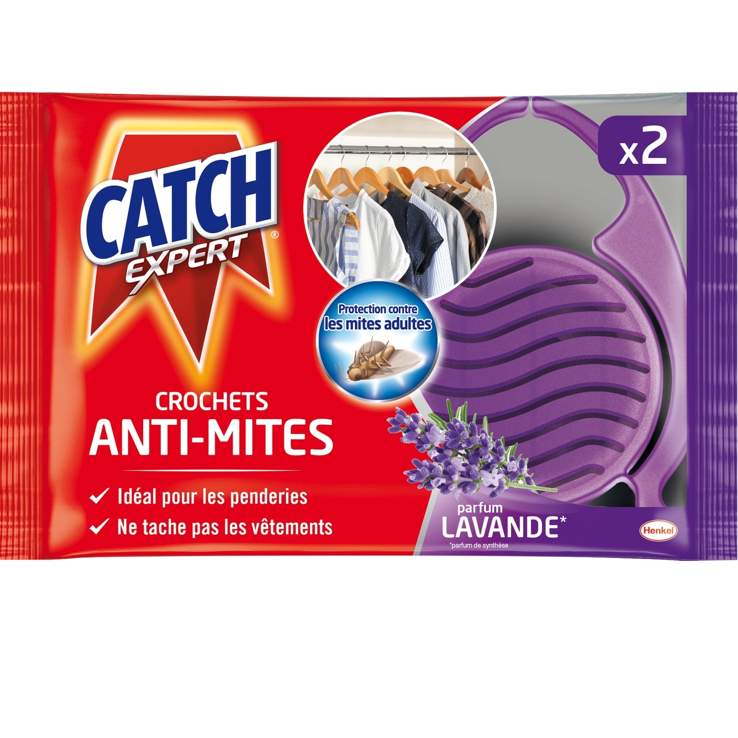 Crochets Anti-Mites Parfum Lavande CATCH 