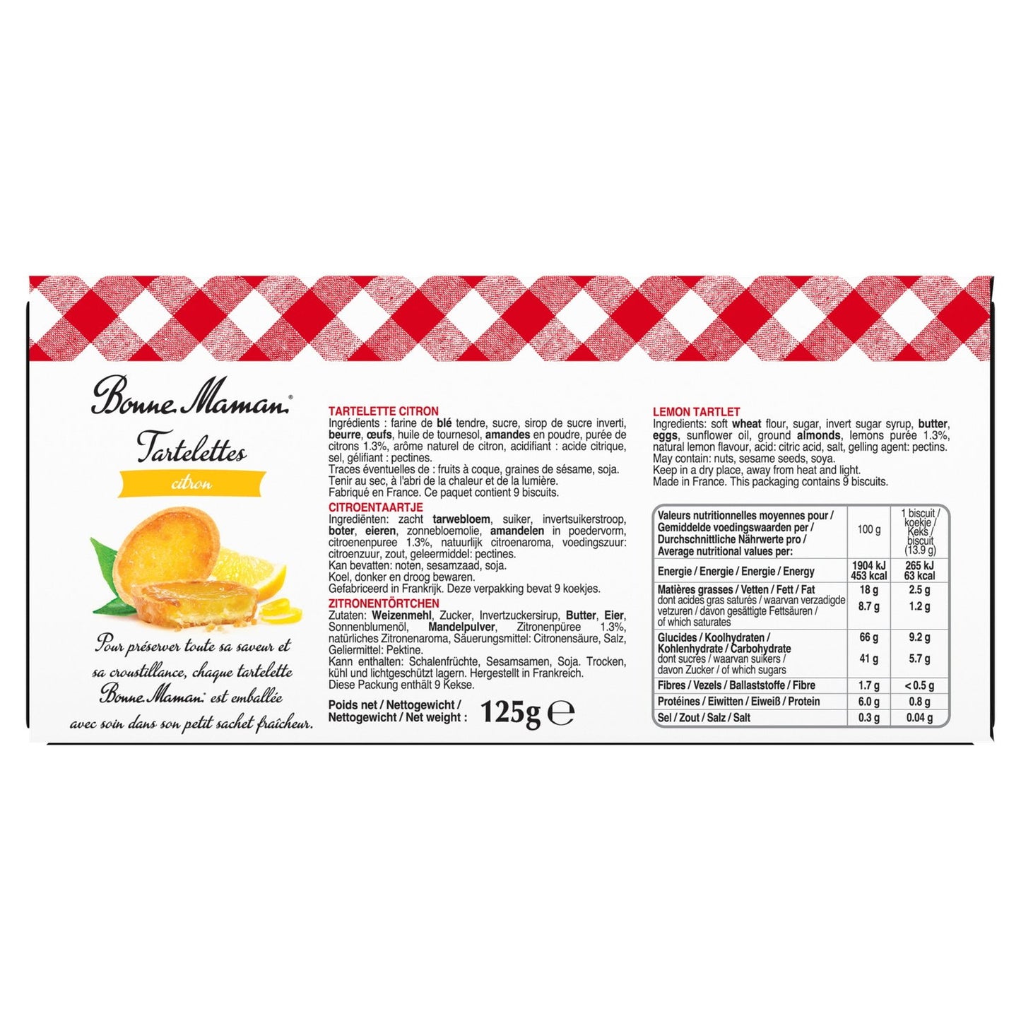 BONNE MAMAN Lemon Tartlet Cookies