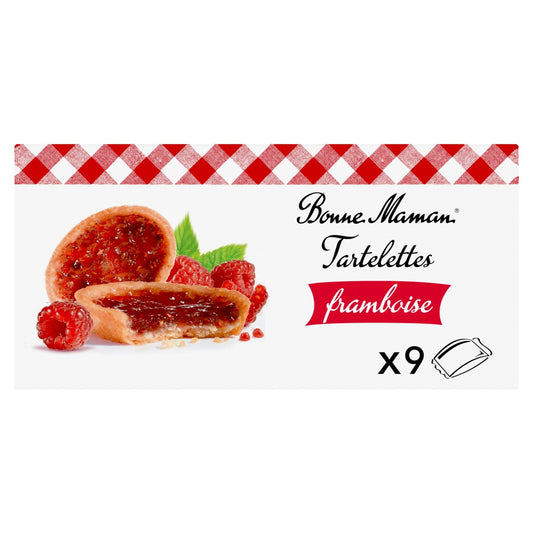 Biscuits Tartelettes Framboise BONNE MAMAN le paquet de 9 sachets de 135g