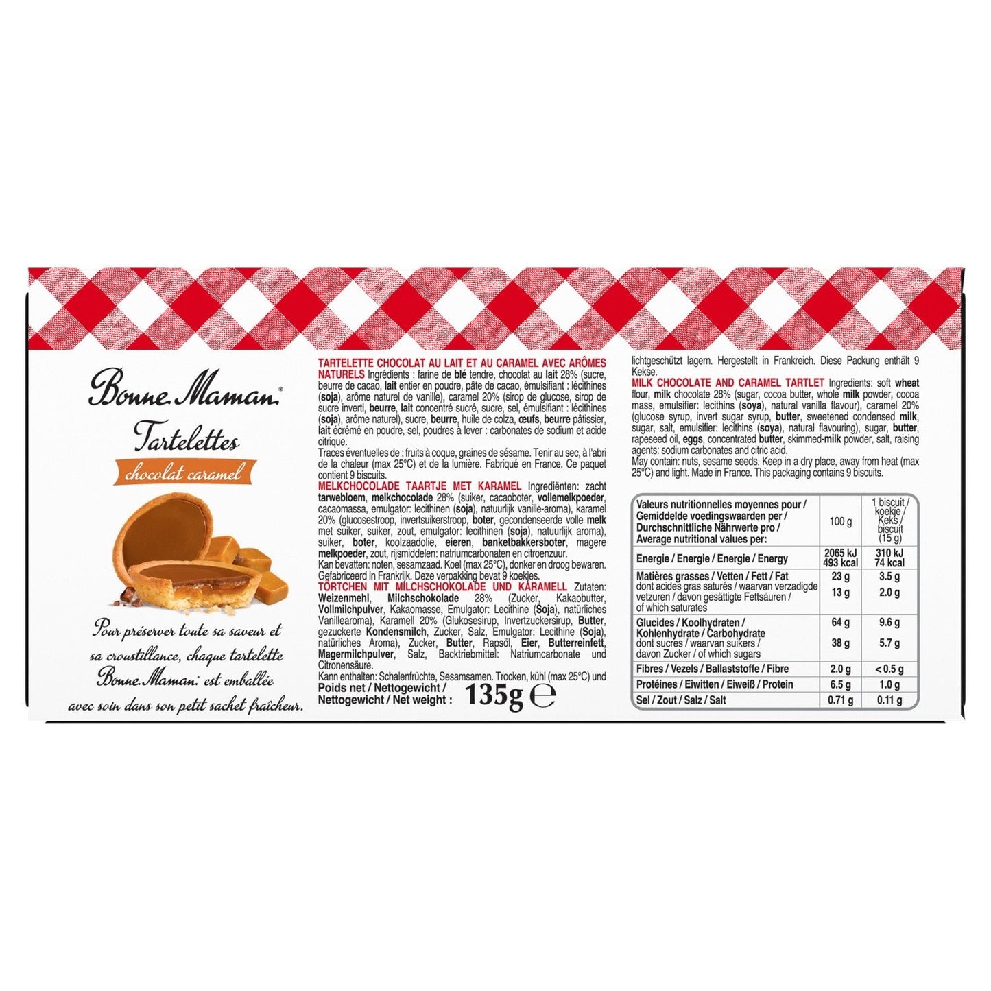 [ANTI-GASPILLAGE] Biscuits Tartelettes Chocolat Caramel BONNE MAMAN - Date de durabilité minimale : 23/11/2025