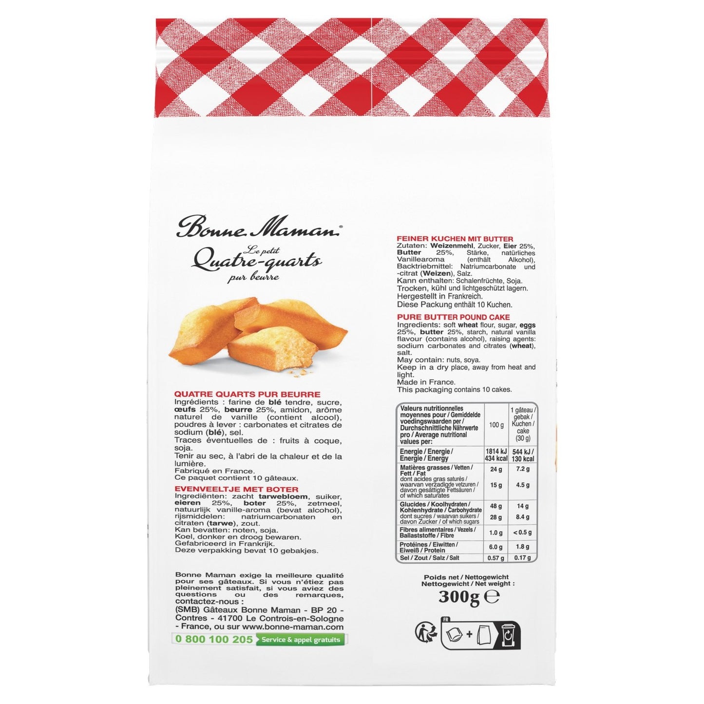 All Butter Pound Cakes Without Palm Oil BONNE MAMAN
