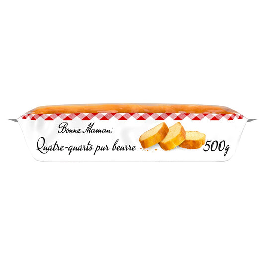 Gâteaux Quatre-Quarts Pur Beurre BONNE MAMAN la barre de 500g