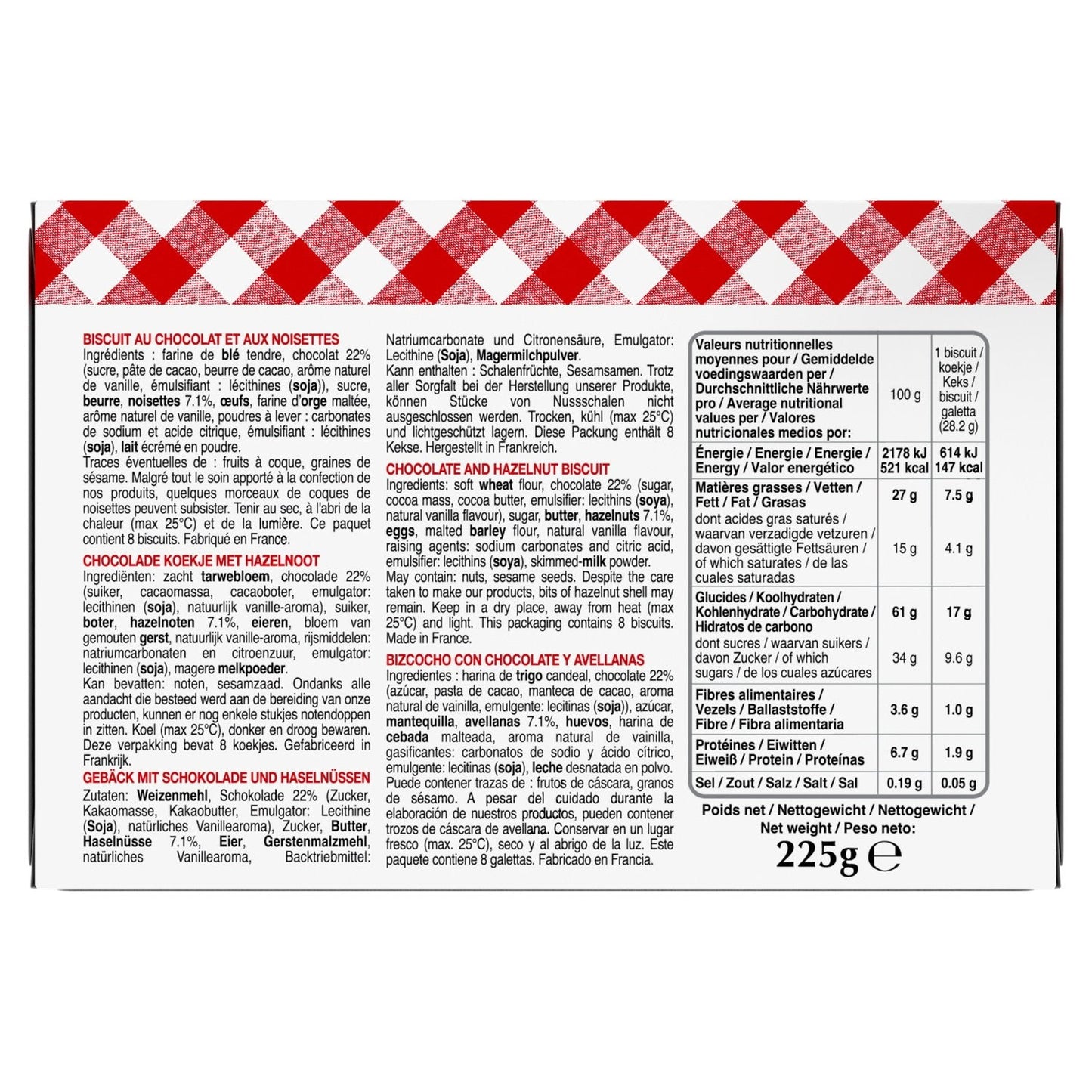 [ANTI-GASPILLAGE] Biscuits Cookies Chocolat Noisette BONNE MAMAN - Date de durabilité minimale : 05/10/2025