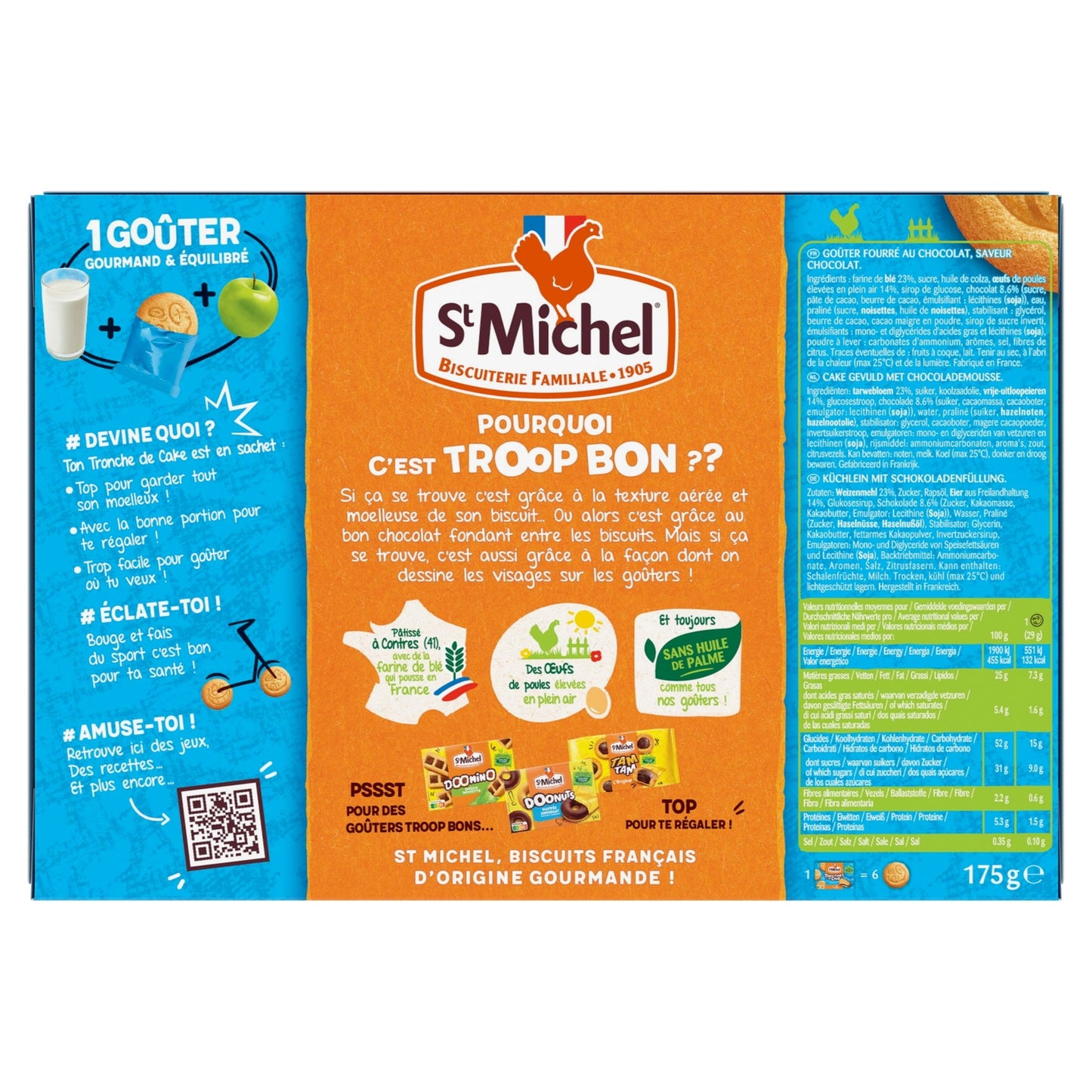 Gâteaux Tronches de Cake Moelleux Chocolat ST MICHEL