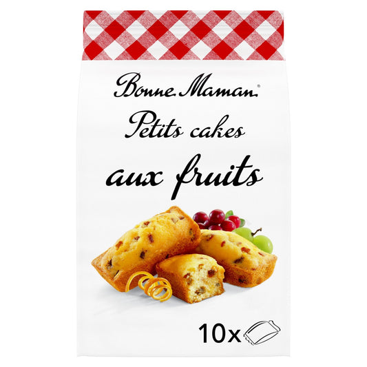 Gâteaux Petits Cakes aux Fruits BONNE MAMAN le sachet de 10 gâteaux de 300g