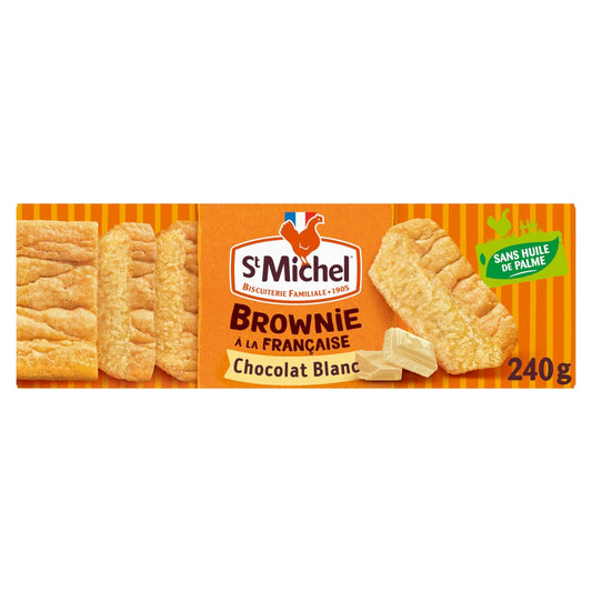 Gâteaux Brownie au Chocolat Blanc à Partager ST MICHEL le paquet de 240g