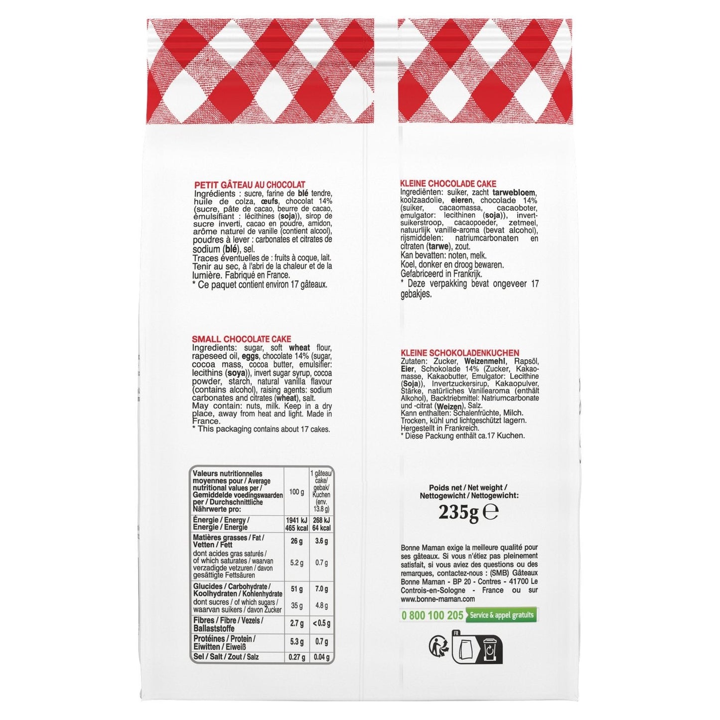 [ANTI-GASPILLAGE] Gâteaux Petits Muffins Chocolat BONNE MAMAN - Date de durabilité minimale : 23/11/2025