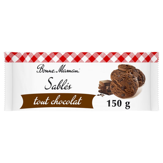 Biscuits Sablés Tout Chocolat BONNE MAMAN le paquet de 14 biscuits de 150g